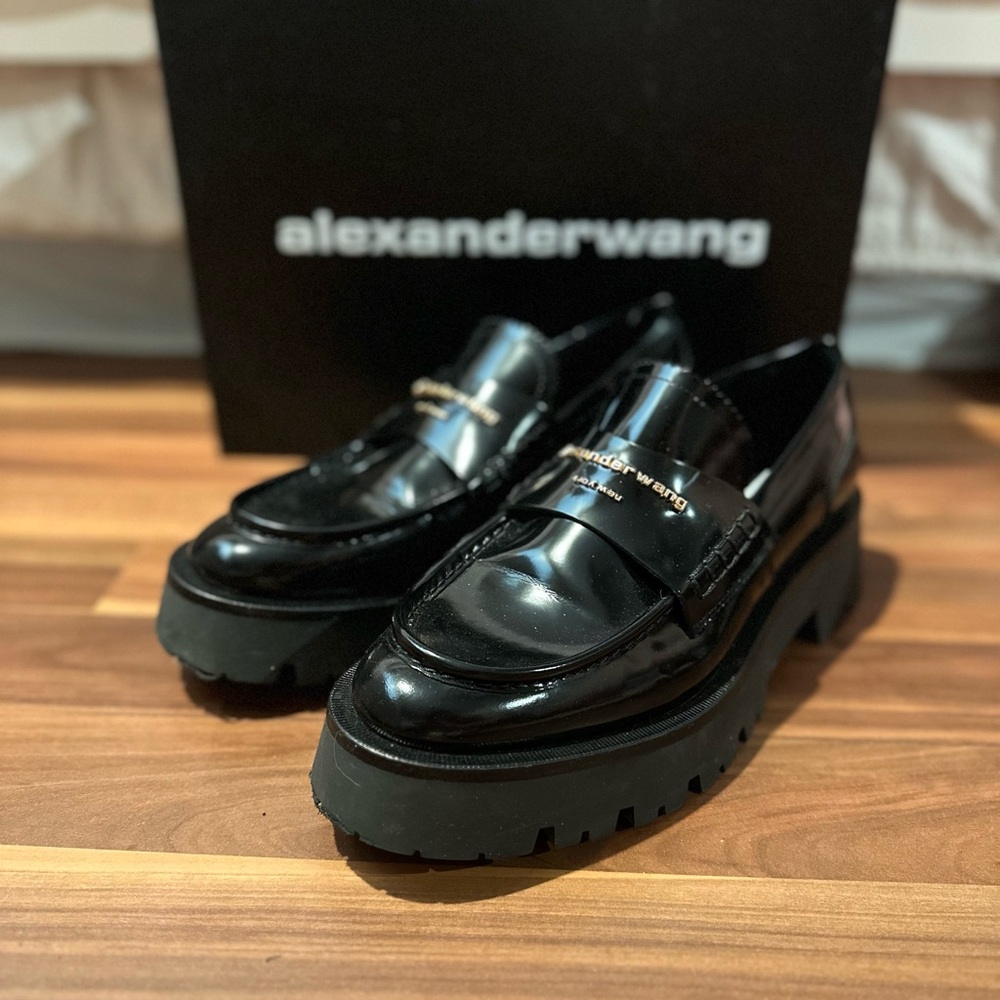 Alexander Wang Carter lug-sole box Loafers